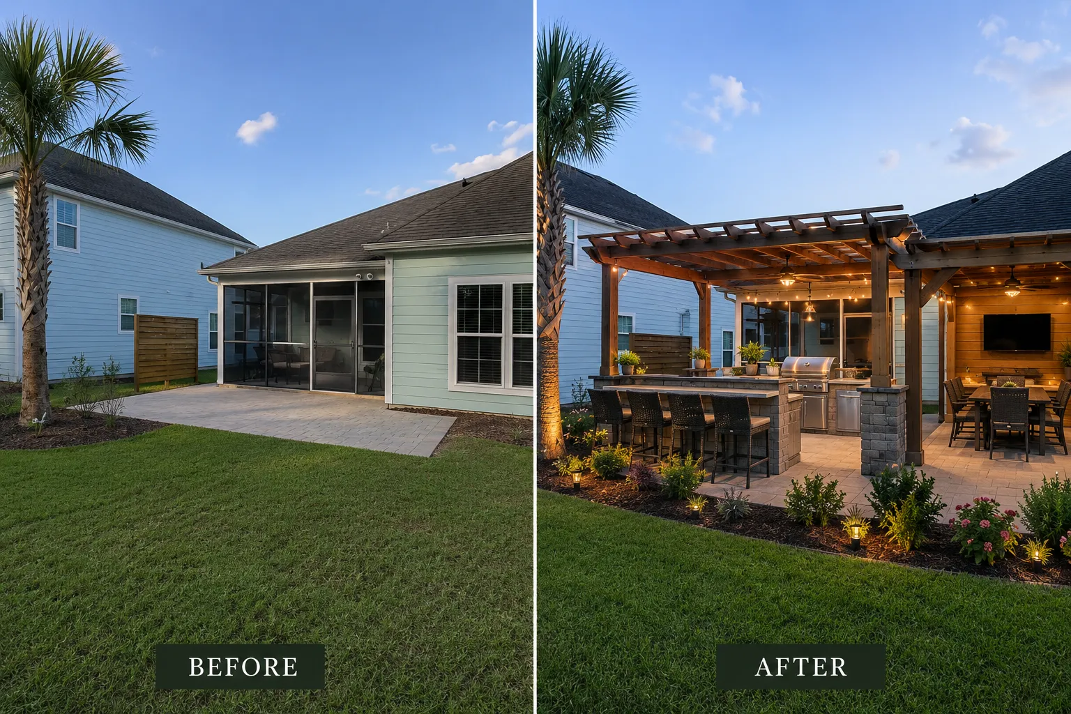 backyard kitchen Charleston SC